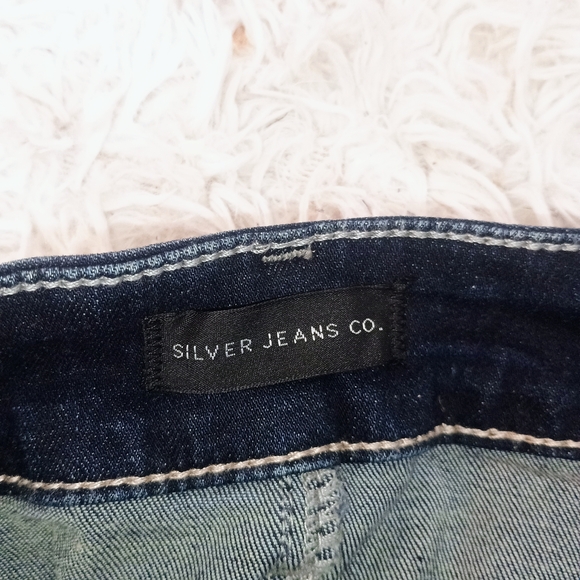 Silver Jeans Dark Blue Women's Skinny Jeans - Picture 5 of 5